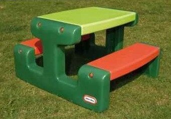 Piknika galds bērniem, LITTLE TIKES, sulīgi zaļš цена и информация | Dārza mēbeles bērniem | 220.lv