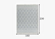 Theko paklājs Tom Tailor Colored Macrame 160x230 cm cena un informācija | Paklāji | 220.lv