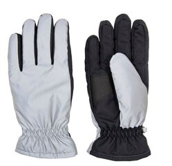 Мужские перчатки Hofler 351542 01, серебряные/черные 351542*01-011 цена и информация | Мужские шарфы, шапки, перчатки | 220.lv