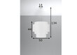 Sollux griestu lampa Reflexion 50 цена и информация | Griestu lampas | 220.lv