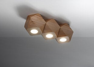 Sollux griestu lampa Woody 3 цена и информация | Потолочные светильники | 220.lv
