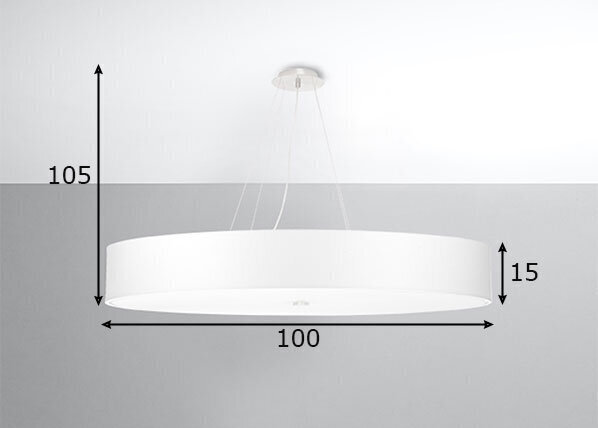 Sollux griestu lampa Skala 100 cena un informācija | Griestu lampas | 220.lv