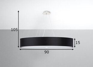 Потолочный светильник Sollux Skala 90 цена и информация | Потолочные светильники | 220.lv