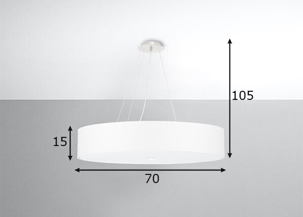 Sollux griestu lampa Skala 70 cena un informācija | Griestu lampas | 220.lv