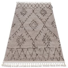 Paklājs BERBER FEZ G0535 bēšs / brūns, ar pušķi, Berberu, Marokas, Shaggy цена и информация | Ковры | 220.lv