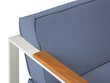 Trīsvietīgs āra dīvāns Calme Jardin Tahiti, gaiši zils cena un informācija | Dārza krēsli | 220.lv