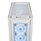 PC case iCUE 5000X RGB QL TG Mid Tower white цена и информация | Datoru korpusi | 220.lv