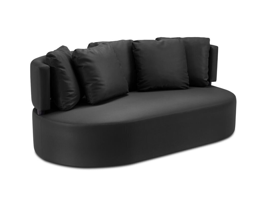 Āra dīvāns Calme Jardin Barts, melns цена и информация | Dārza krēsli | 220.lv