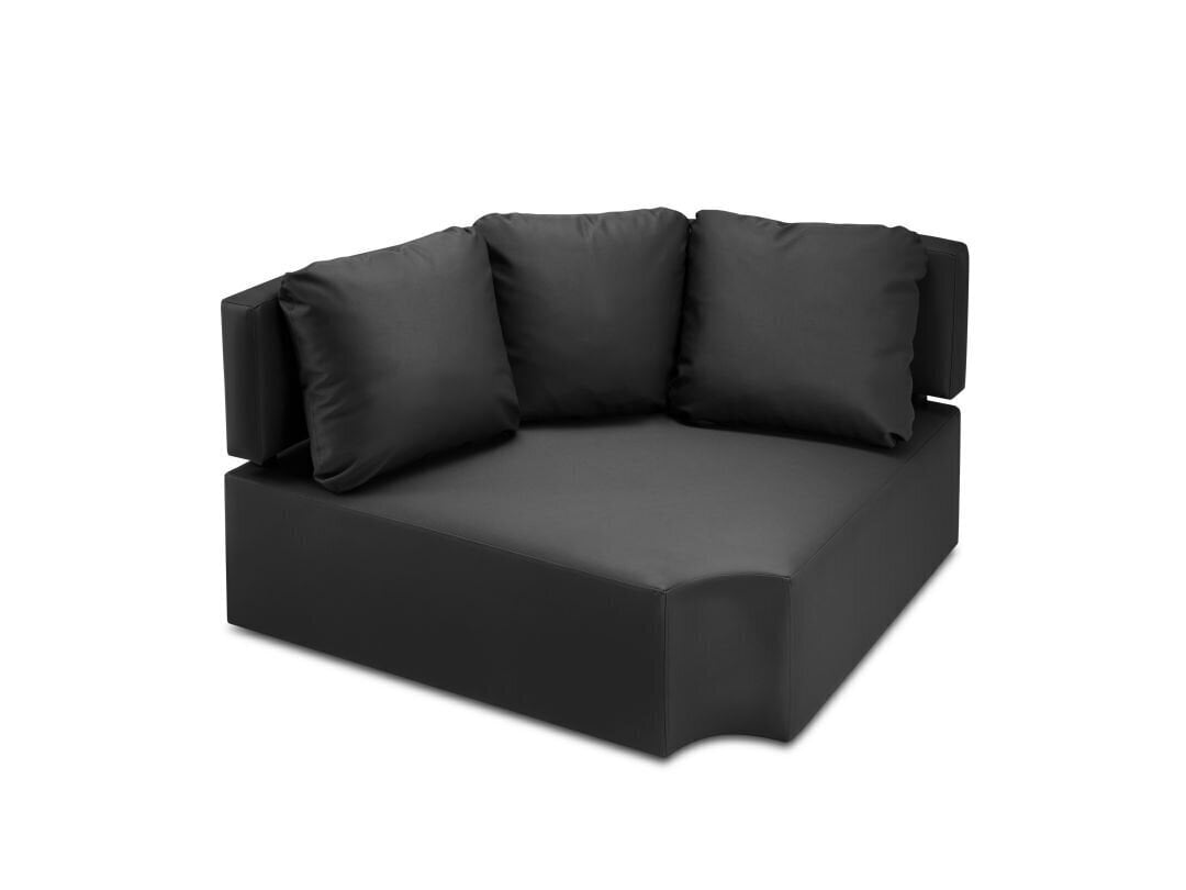 Moduļu āra dīvāna malas daļa Calme Jardin Barts, melna cena un informācija | Dārza krēsli | 220.lv