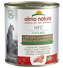 Almo Nature HFC Natural, kaķiem, vista ar garnelēm, 280g. cena un informācija | Konservi kaķiem | 220.lv