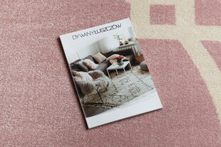 Paklājs HAMPTON Lux apļveida rozā cena un informācija | Paklāji | 220.lv