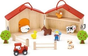 Двухэтажная деревянная ферма Viga Toys Farm Animals Figures, 13 элементов  цена и информация | Развивающие игрушки | 220.lv