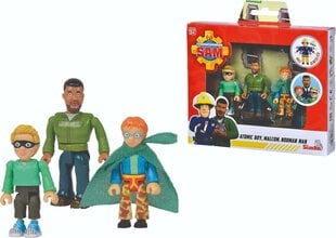 3 figūriņu komplekts, SIMBA Fireman Sam цена и информация | Игрушки для мальчиков | 220.lv