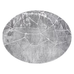 Современный круглый ковёр Mefe 2783, Мрамор, тёмно-серый цена и информация | Ковры | 220.lv