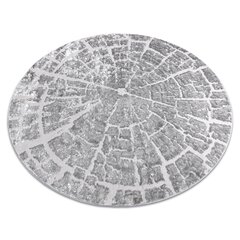 Современный круглый ковёр Mefe 6185, серый цена и информация | Ковры | 220.lv