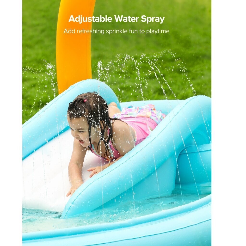 Piepūšamais baseins bērniem ar slidkalniņu, Sable SA-HF070 цена и информация | Baseini | 220.lv