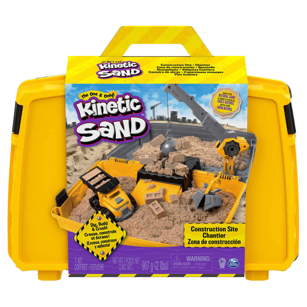 KINETIC SAND Kinētiskās smiltis saliekama smilšu kaste cena un informācija | Rotaļlietas zēniem | 220.lv