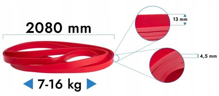 Pretestības gumijas - komplektā 4 gab. цена и информация | Fitnesa gumijas, gredzeni | 220.lv