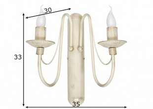 Aldex sienas lampa Roza cena un informācija | Sienas lampas | 220.lv