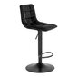 2-vu bāra krēslu komplekts Middelfart, melns cena un informācija | Virtuves un ēdamistabas krēsli | 220.lv