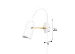 Globen Lighting sienas gaismeklis Swan цена и информация | Sienas lampas | 220.lv