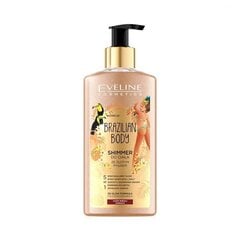 Лосьон для сияния тела с золотыми частицами Eveline Brazilian Body 150 мл цена и информация | Кремы, лосьоны для тела | 220.lv