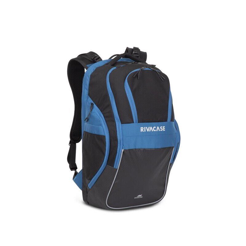 NB BACKPACK MERCANTOUR 17.3"/5265 BLACK/BLUE RIVACASE cena un informācija | Somas portatīvajiem datoriem | 220.lv