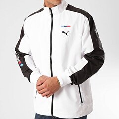 Motosporta jaka vīriešiem Puma BMW MMS Woven Jacket France Puma – 59657702, baltas krāsas cena un informācija | Vīriešu virsjakas | 220.lv