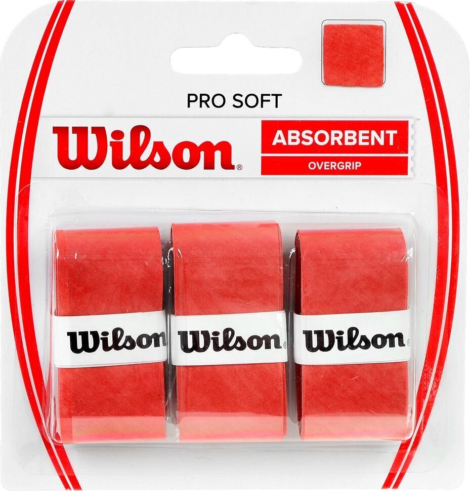 Aptinumi Wilson Pro Soft Overgrip 3gab WRZ4040OR cena un informācija | Āra tenisa preces | 220.lv