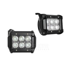 Priekšējie lukturi 18W LED, 6LE DX3W Ar objektīviem 6500K цена и информация | Автомобильные лампочки | 220.lv