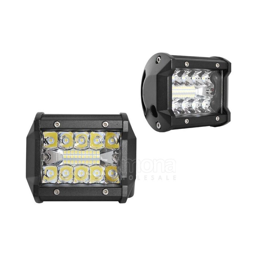 LED auto gaismas 60W, 20LEDx3W ar objektīvu 6500K cena un informācija | Auto spuldzes | 220.lv