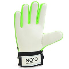 Вратарские перчатки NO10 Club Green 56094 цена и информация | Тренировочные перчатки. Размер 5 | 220.lv