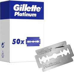 Asmeņi ar abām malām Gillette Platinum, 50gab cena un informācija | Skūšanās piederumi, kosmētika | 220.lv