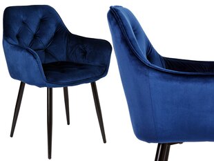 Samta krēsls NEVADA, tumši zils цена и информация | Стулья для кухни и столовой | 220.lv