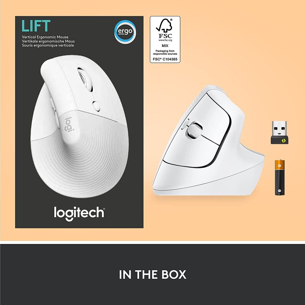 Logitech Logi Lift cena un informācija | Peles | 220.lv