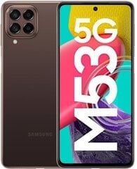 Samsung Galaxy M53 5G, 128ГБ, Две SIM-карты, коричневый цена и информация | Мобильные телефоны | 220.lv