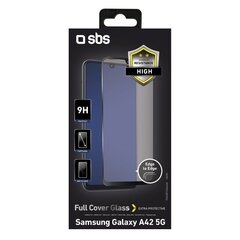 Samsung Galaxy A42 Full Cover Screen Glass By SBS Black цена и информация | Защитные пленки для телефонов | 220.lv