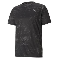 Skriešanas krekls vīriešiem Puma Run GRAPHIC SS TEE M Puma Black – 52020401, melns цена и информация | Мужская спортивная одежда | 220.lv