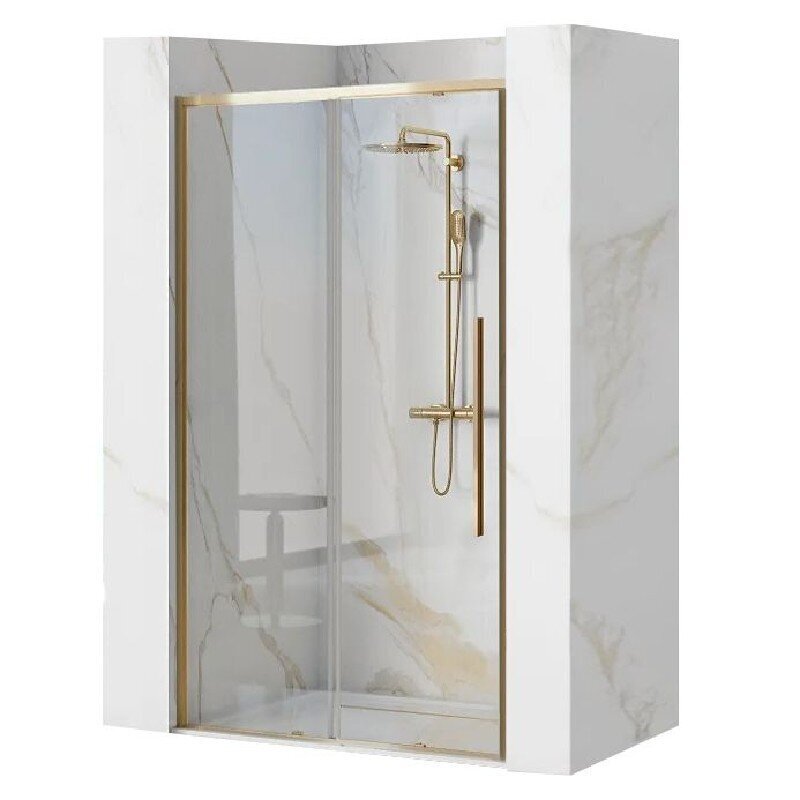 Dušas durvis Solar Gold 100x195 cm, 120x195 cm цена и информация | Dušas durvis, dušas sienas | 220.lv