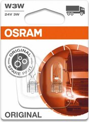 Автомобильные лампы Osram 02B 3W 24V W2.1X9,5D цена и информация | Автомобильные лампочки | 220.lv