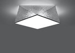 Потолочный светильник Sollux Hexa, серебро, 35 см