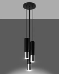 Sollux подвесной светильник Loopez 3P цена и информация | Настенный/подвесной светильник Eye Spot 11 BL, чёрный | 220.lv
