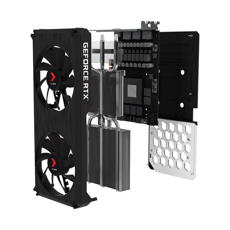 VGA PNY RTX3060TI 8GB XLR8 Gaming Revel Epic-X cena un informācija | Videokartes (GPU) | 220.lv