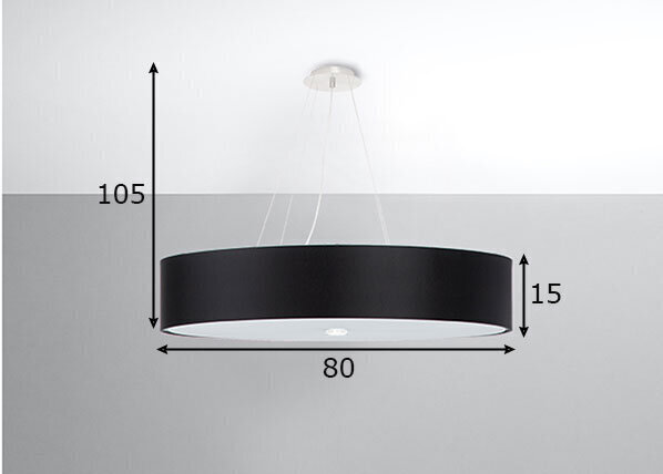 Sollux griestu lampa Skala 80 cena un informācija | Griestu lampas | 220.lv