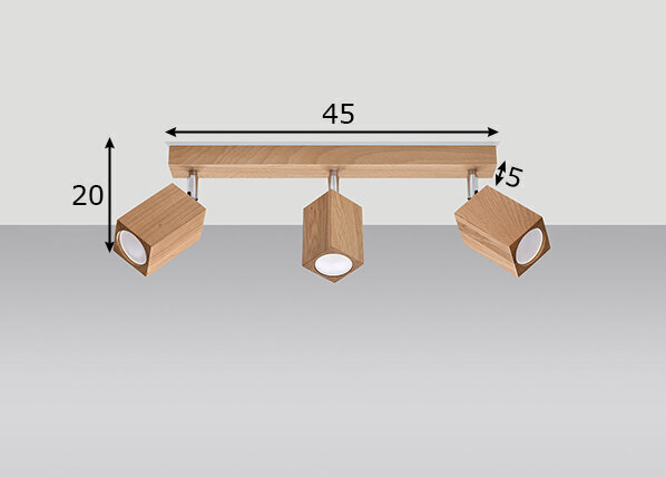 Sollux griestu lampa Keke 3 cena un informācija | Griestu lampas | 220.lv