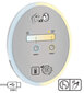 Magnētiskais spogulis ar LED Deante Round ADR_0821, Chrome цена и информация | Vannas istabas aksesuāri | 220.lv