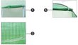 Siltumnīcas segums (8 logi), 4x3x2 m cena un informācija | Siltumnīcas | 220.lv