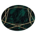 Ковёр круглый Emerald 1022, чёрный / зелёный / золотой