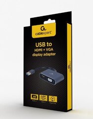 Gembrid USB3/HDMI/VGA cena un informācija | Adapteri un USB centrmezgli | 220.lv