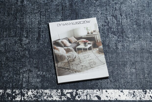 ANDRE 1486 mazgāšanas paklājs Rāmis vintage pretslīdēšana - melns / balta cena un informācija | Paklāji | 220.lv